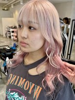 イリ 梅田(ili)&nbsp;ハイライトカラーミルクティーベージュレイヤーカット