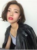 ◆大人ボブ長め前髪【自由ヶ丘髪質改善オージュアサロン】