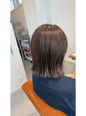【amule hair eta】ワンレン×ハイライト