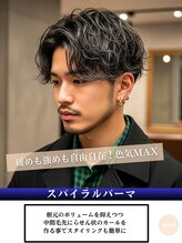 ーkearnyースパイラルパーマ[北千住/北千住駅/メンズカット/学割U24/ニュアンスパーマ/眉毛]