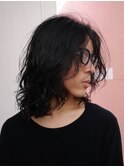 【メンズロング/阿部達哉】ロン毛/メンズレイヤー