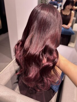 ステア ケース(stair case) 韓国レッドブラウンカラーレイヤーカット