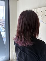 ラブユイット(LOVE HUIT)&nbsp;レイヤーカット！裾カラーバイオレット！