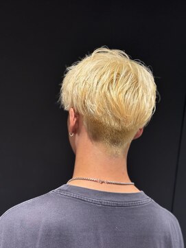 ヒロギンザ 大阪本店(HIRO GINZA) 金髪アップバング