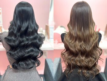 シーズン 大阪(SEASON)の写真/自然なシールエクステで長さ出し&ボリュームアップ♪52cmのスーパーロングエクステで韓国ヘア海外ヘアに♪