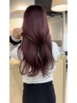 カラ フクオカ(Cara FUKUOKA)&nbsp;【レッドブラウン&レイヤーカット】《福岡髪質改善》