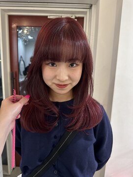 ツイッグ バイ ヤード(twig by YARD.) ブリーチなし深みレッド