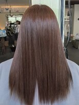 シュシュ(chou＊chou)&nbsp;20代30代/縮毛矯正/地毛風ストレート/ベージュカラー/堺東