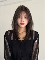 ヨーク(YOKE)&nbsp;ミディアムレイヤー韓国ヘアブリーチなしヘーゼルブラウン