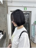 韓国顔まわりレイヤーカットグレージュオリーブベージュブラウン