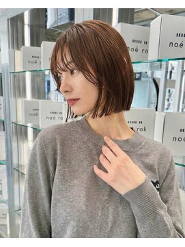 ボブ/前髪レイヤー/チョコベージュ/岐阜s03