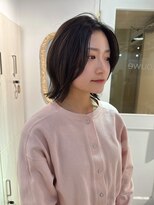 ローウェ 京都四条河原町(Louwe)&nbsp;ミディアム/ミディアムレイヤー/ハッシュカット/小顔前髪