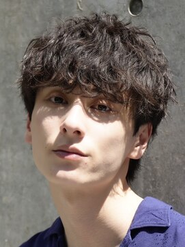 フィフス(fifth) 原宿スパイキーパーマメンズカットシースルーマッシュ20代