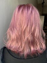 ジーナ 赤羽(XENA) 顔型別ヘアスタイル特集/ピンクベージュ/ワンホンレイヤー/赤羽