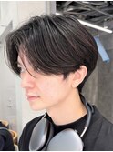 ☆毛流れセンターパートショートメンズカット原宿30代40代