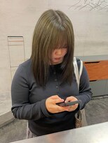 ニール 名古屋 伏見 丸の内(NEELU)&nbsp;【anzu】1ブリーチオリーブカラー