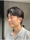 センターパート/韓国風センターパート/ニュアンスパーマ/毛流れ