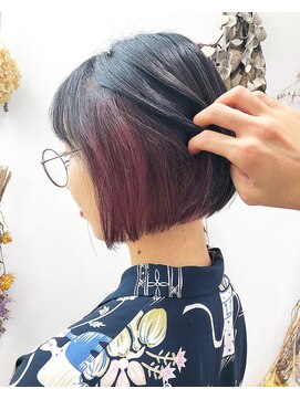 アッシュ 二子玉川店(Ash) 《Ash二子玉川》ケアブリーチ#インナカラー#ショート#イルミナ