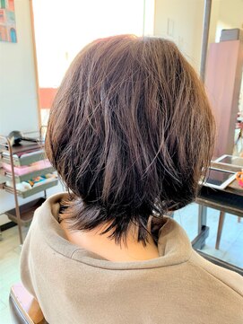 オレンジ(orange) ゆるふわボブ