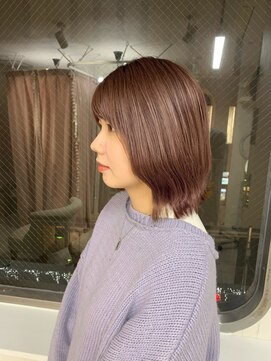 エフバイラブランシュ 大宮東口店(ef by La Blanche) 大宮/ショコラベージュ/ボブルフ/カール/ベビーバング