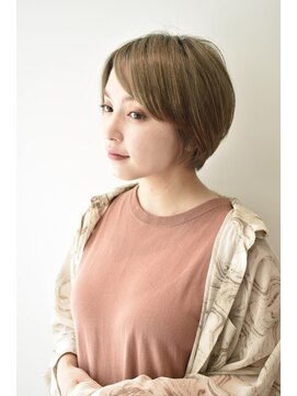 キープへアデザイン(keep hair design) ミントアッシュ/くすみブルー/大人のショート【三橋】