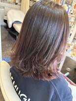 ディンプル 越谷駅前(DiMPlE)&nbsp;インナー　パープルカラー　ボブ　切りっぱなし