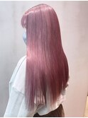 ピンクロング_チェリーブラウンフェミニンロング_ba361143
