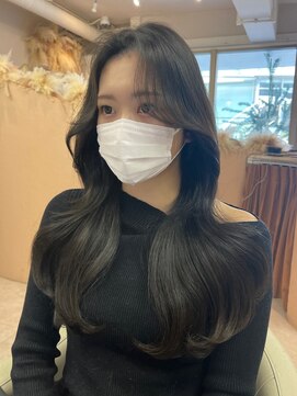 ユニ 表参道(uni) 【uni】フェザーバング/韓国レイヤー