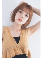 ベンジー 北上店(benji)&nbsp;大人かわいい 小顔 外ハネ レイヤーボブ 伸ばしかけ