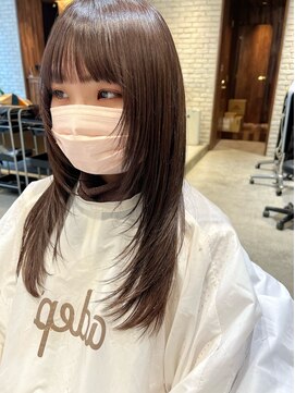 アデプト 金町店(adept) チョコレートカラー 大人可愛いロングレイヤー