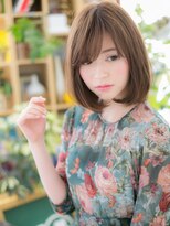 カバーヘア ブリス 戸田公園西口店(COVER HAIR bliss)&nbsp;大人かわいい斜めバングくすみカラーロブh2戸田公園30代40代!