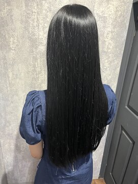 ジーナ 博多(Zina) ブルーブラック/コリアンブラック/艶カラー/艶髪