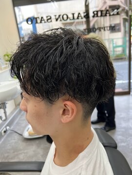 ヘアーサロンサトウ 【平井駅7分】メンズニュアンスパーマ