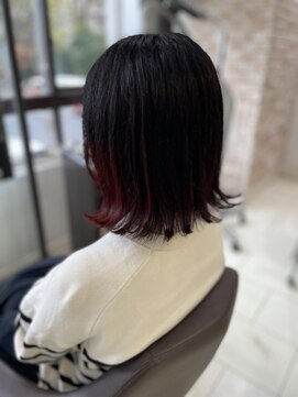 マニッシュ 三鷹駅前店 外ハネ×レッドカラー【107】