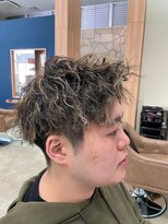 ノート ヘアーサロン(NOTE HAIR SALON)&nbsp;メッシュツイストスパイラルパーマ×ツーブロック