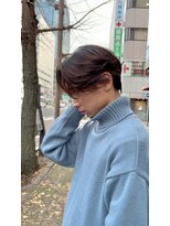 ミリ(milli Produce by ITAKURA) センターパート毛流れニュアンスパーマ