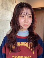ミルヘアデザイン(mil hair design)&nbsp;レッド　艶髪　髪質改善　韓国風　顔まわり　顔周り