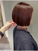 40代50代ショートボブ髪質改善根元パーマ縮毛矯正酸性ストレート