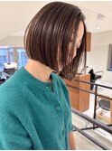 ハイライトバレイヤージュダブルカラーケアブリーチ30代40代