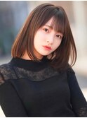 【F】エアリーナチュラルワンカール透明感くすみベージュカラー