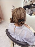 もこもこお団子ツイン