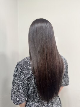 セレスト 福岡天神店(CELESTE) 【甲斐】ダメージを抑えた艶ストレートとイノアカラーと髪質改善