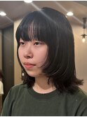韓国風レイヤーカット/レイヤーカット/ミディアムレイヤー