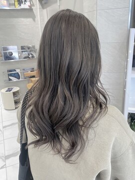 杉本/ケアブリーチダブルカラーオリーブグレージュミディアム