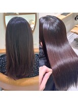 ゴカンムード(Gokan mood)&nbsp;髪質改善縮毛矯正ハイライトダブルカラーショートカット30代40代