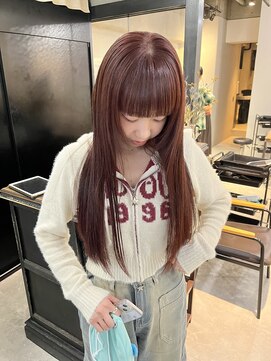 ノエル 池袋店(noel) ブリーチなしダブルカラー*ボルドー