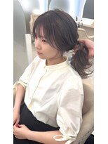 ネモネ バイ ミリー 梅田茶屋町(nemone by milly)&nbsp;顔まわりカット　ダークグレージュカラー