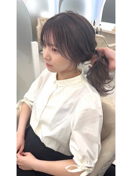 ネモネ バイ ミリー 梅田茶屋町(nemone by milly) 顔まわりカット　ダークグレージュカラー