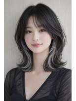 イチパーセント 横浜(1%)&nbsp;インナーカラー/大人ガーリー/ダークアッシュ/似合わせカット