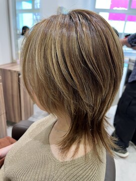 アッシュ 豊田店(Ash) ウルフレイヤー×ハイライトカラー